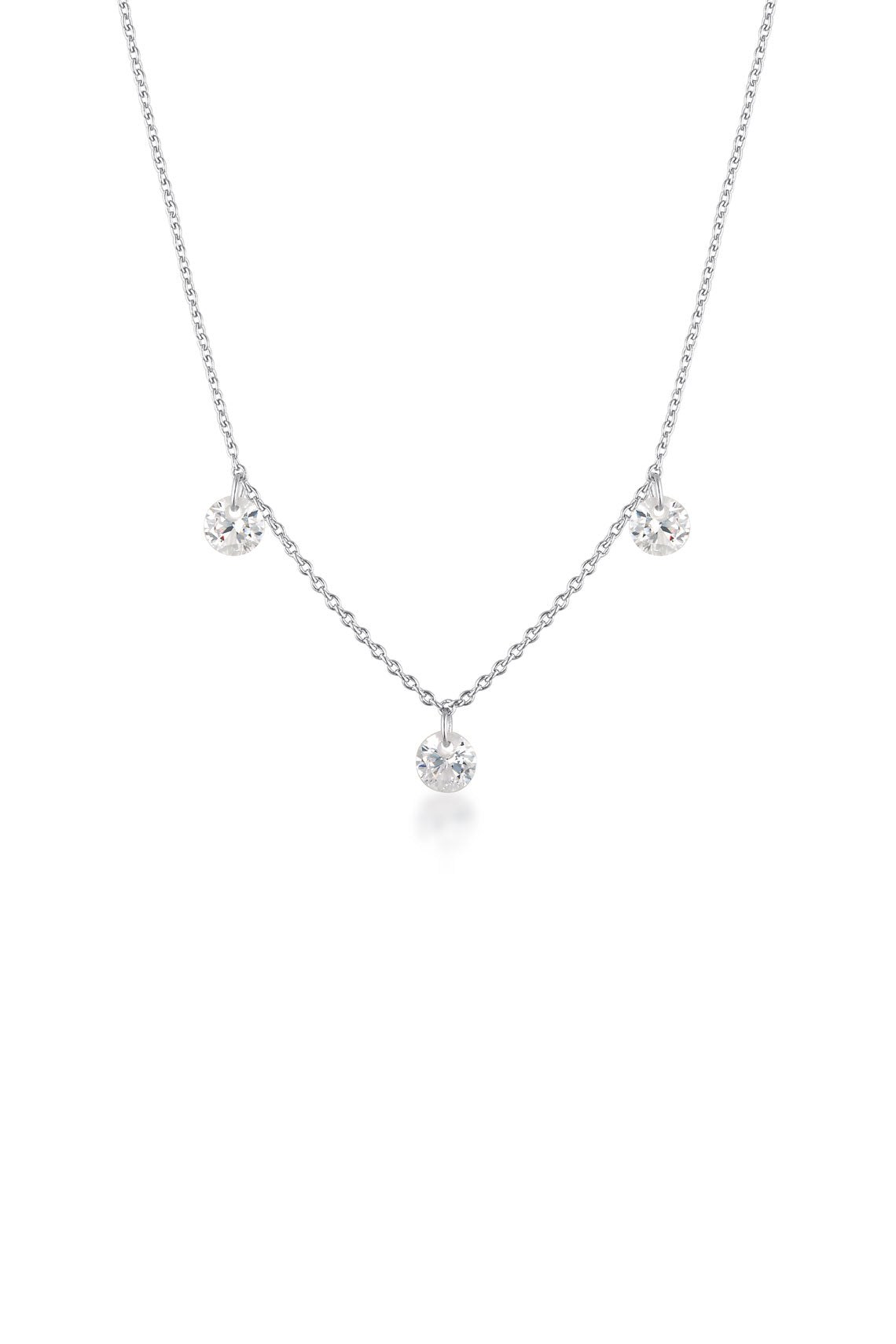 GEORGINI Mirage Ethereal White Cubic Zirconia Necklace